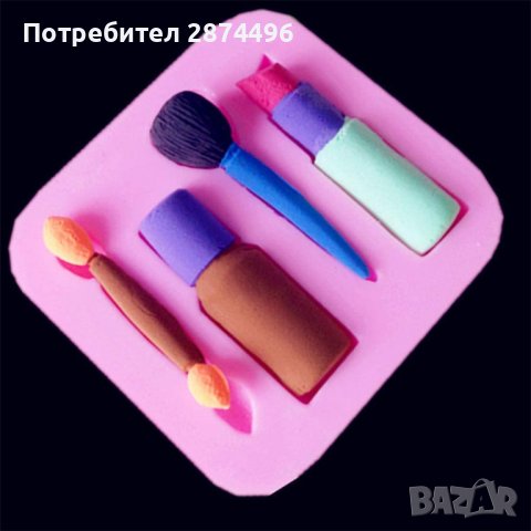 3808 Силиконов молд с форми на гримове, снимка 8 - Форми - 38997826
