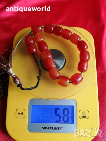 Стара Кехлибарена Броеница КЕХЛИБАР!!!, снимка 5 - Антикварни и старинни предмети - 40516025