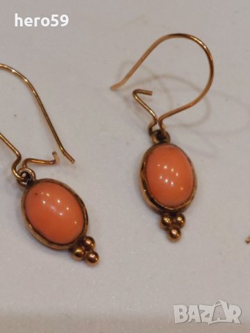 Златни обеци-три броя,злато 14 к., снимка 10 - Обеци - 43491202