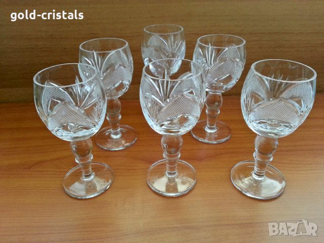 кристални чаши Рамона , снимка 4 - Антикварни и старинни предмети - 27821508