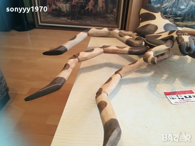 ОГРОМЕН ДЪРВЕН РАК С 8 КРАКА 90Х70СМ 1404211815, снимка 14 - Антикварни и старинни предмети - 32549316