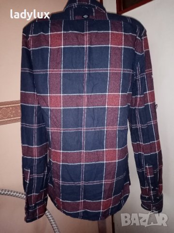 SuperDry, Оригинална Зимна Мъжка Риза, Размер М. Код 1888, снимка 5 - Ризи - 38135226