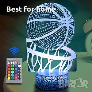 Баскетболна нощна лампа JOLLYEEP 3D, снимка 7 - Баскетбол - 48543897