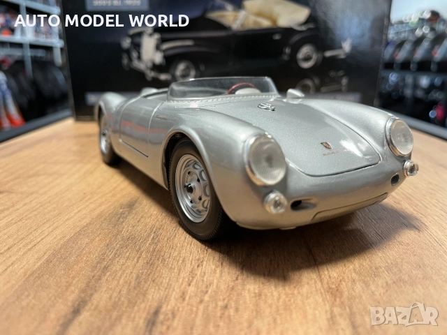 Метална колекционерска колички MAISTO PORSCHE 550 SPYDER мащаб 1:18, снимка 4 - Колекции - 52324656