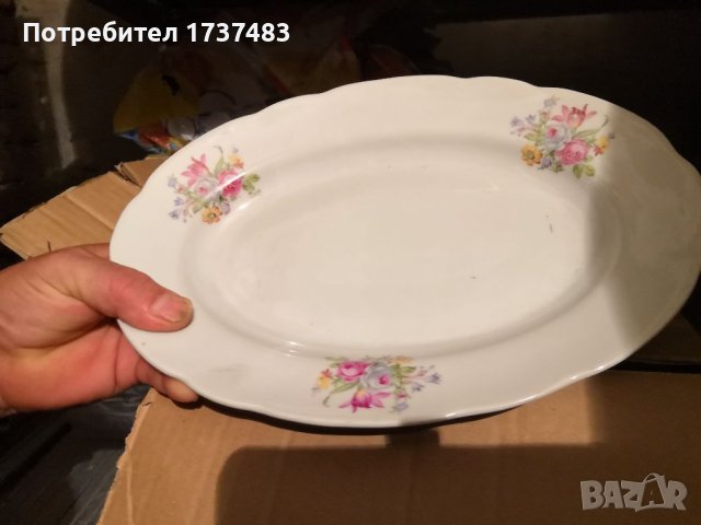 Овална чиния, снимка 2 - Чинии - 40459061