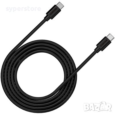 Кабел USB Type C Мъжко - Мъжко 2m Черен Canyon CNS-USBC12B 20V/5A, 100W Fast Charging Cable USB Type, снимка 1 - USB кабели - 36646619