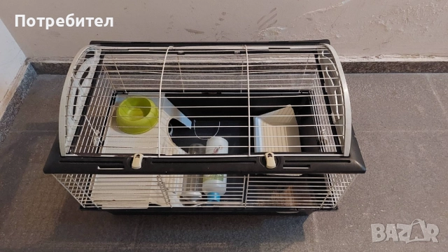 Клетка за мини зайче или морско свинче Ferplast Casita 80, снимка 2 - За гризачи - 52118057