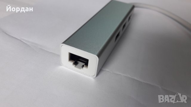 Type C hub 3.0 LAN + 3 USB, снимка 1 - Клавиатури и мишки - 32557905