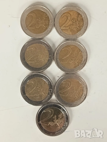 2 евро Германия различни години 7бр., снимка 4 - Нумизматика и бонистика - 53581319