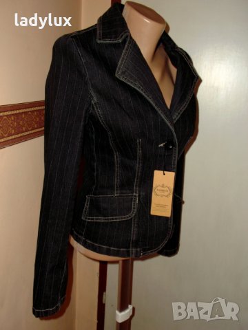 Street One, Ново Дънково Сако, 78% Памук, Размер S. Код 810, снимка 4 - Сака - 26975600