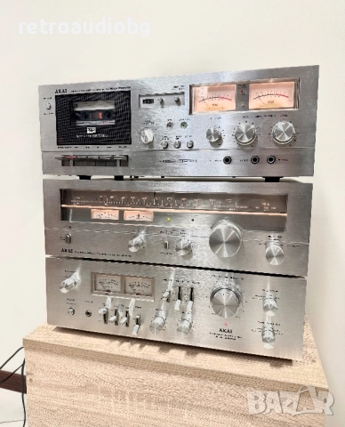 🔉Ретро аудио сет AKAI - усилвател, тунер и дек - Made in Japan🔉, снимка 4 - Аудиосистеми - 52939726