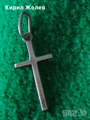 Старо сребърно кръстче 50884, снимка 4 - Колиета, медальони, синджири - 52358879