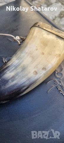 Стара барутница , снимка 3 - Антикварни и старинни предмети - 53125507