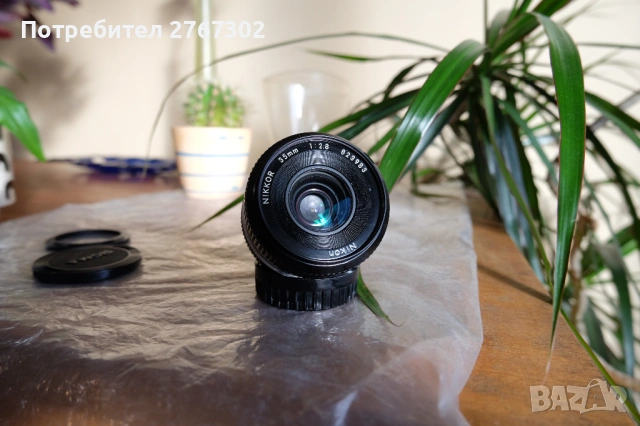 Nikon 35mm f/2.8 Nikkor AI lens, снимка 2 - Обективи и филтри - 53516771