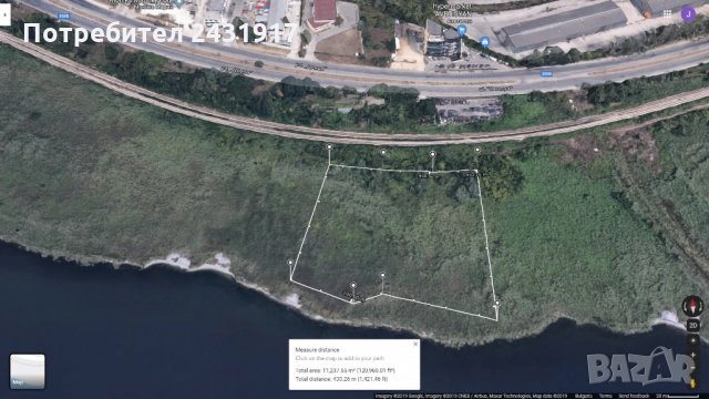 Продавам голям парцел първа линия на Варненско езеро проект пристанище Варна Западна промишлена зона, снимка 2 - Парцели - 26632037