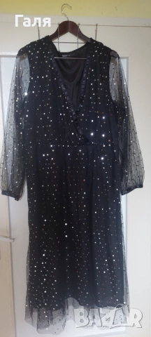 Дълга блестяща рокля с тюл размер 2-3ХЛ, снимка 9 - Рокли - 52197121