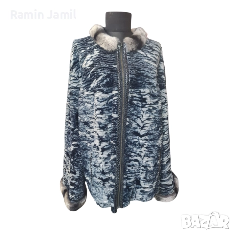 Луксозно дамско палто от естествена кожа с косъм чинчила, снимка 11 - Якета - 51513183