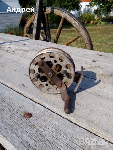 Стара риболовна макара #2, снимка 4 - Антикварни и старинни предмети - 26843598