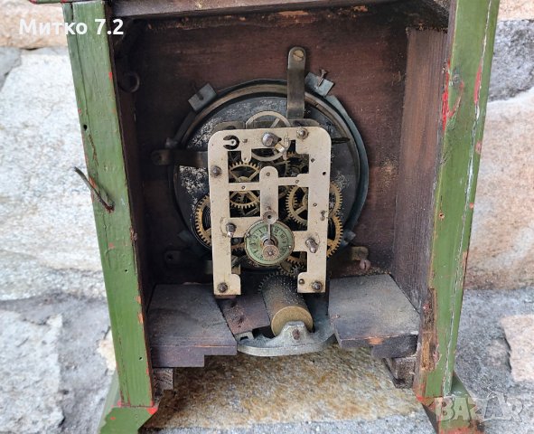 стар  настолен часовник с латерна, снимка 6 - Антикварни и старинни предмети - 35379922