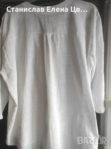 Дамска бяла ризка с панталон , снимка 8 - Ризи - 51143076