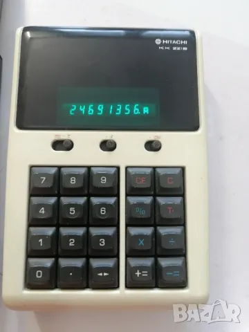 Ретро калкулатор HITACHI KK221B , снимка 2 - Антикварни и старинни предмети - 49695975