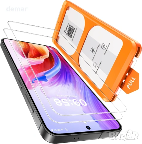 TOCOL 2 бр. протектор за екран за Galaxy S26 Plus 6.7 инча, незабавен монтаж, твърдост 9H+