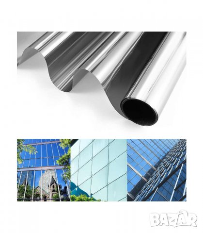 Огледално фолио за затъмнение на стъклa, прозорци - код 2477, снимка 2 - Други стоки за дома - 26713721