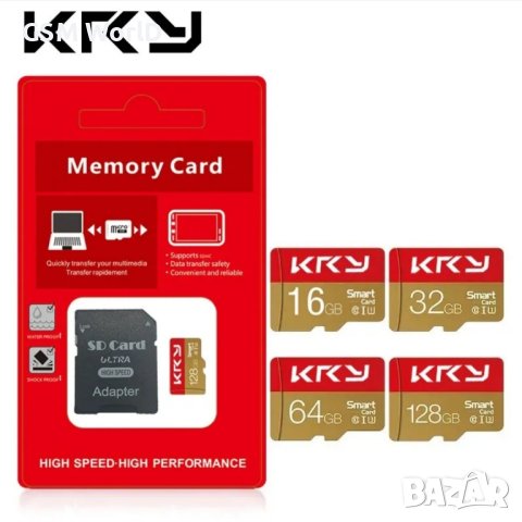Micro SD Memory Card 64 GB / TF карта памет с адаптер Class 10, снимка 3 - Карти памет - 43172925