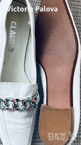 Италиански лоуфъри CLAUDIO ръчна изработка, снимка 6 - Дамски ежедневни обувки - 49184067