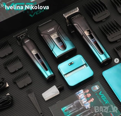 Професионален комплект 3 в 1 VGR V-694 Машинка за подстригване, тример и електрическа самобръсначка, снимка 3 - Електрически самобръсначки - 51626776