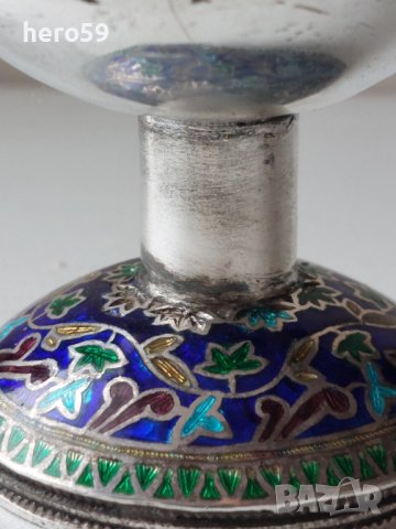 Руска сребърна 84 чаша с емайл 1910-25г.250 мл., снимка 11 - Антикварни и старинни предмети - 43786481