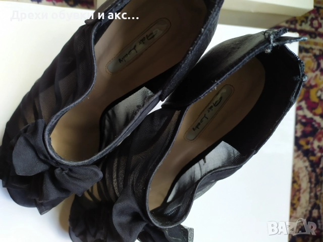 Черни сандали на висок ток 37 номер обувани веднъж 20лв, снимка 9 - Сандали - 51827139