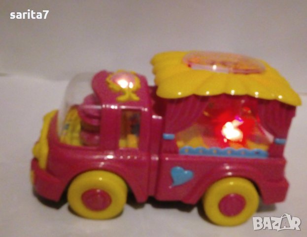 Детска розова музикална кола, снимка 2 - Коли, камиони, мотори, писти - 33669171