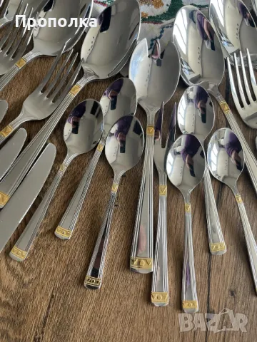 Много красив и висококачествен комплект прибори за шестима 18/10 Berghoff , снимка 18 - Прибори за хранене, готвене и сервиране - 49494559