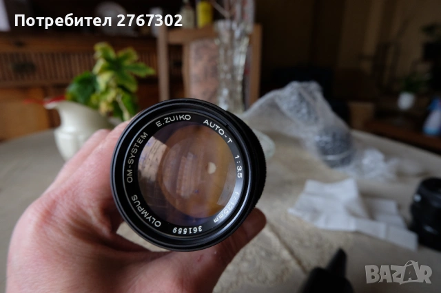Olympus E Zuiko T-Auto 135mm f3.5 Manual lens. Olympus Mount., снимка 8 - Обективи и филтри - 53506531