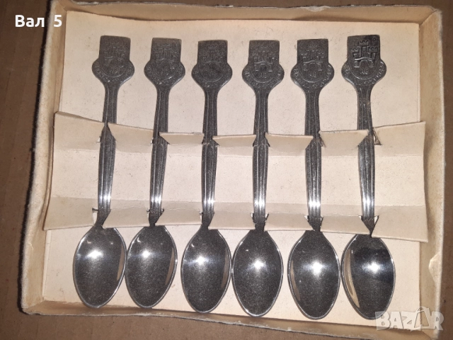 Комплект от 6 лъжички за кафе - Велико Търново . Сувенир, снимка 3 - Антикварни и старинни предмети - 52938025
