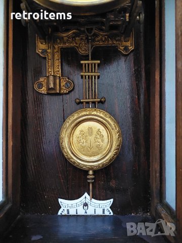Старинен стенен часовник Friedrich Mauthe, начало на XX век, снимка 5 - Антикварни и старинни предмети - 40227592