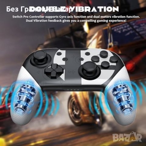 Нов Ергономичен Switch Контролер джойстик - Съвместим с Lite/OLED, снимка 4 - Друга електроника - 43683502