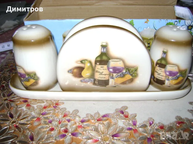 Стари порцеланови аксесоари за подправки, снимка 2 - Други ценни предмети - 48446460