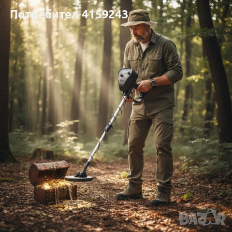 Водоустойчив металотърсач за злато, сребро, монети и съкровища K-1374