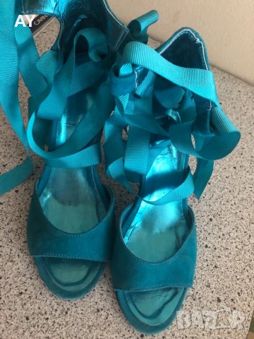 Дамски сандали естествен велур, снимка 1