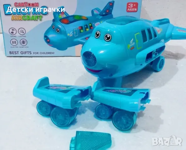 Детски Самолет със звук и светлина, снимка 5 - Влакчета, самолети, хеликоптери - 48503189