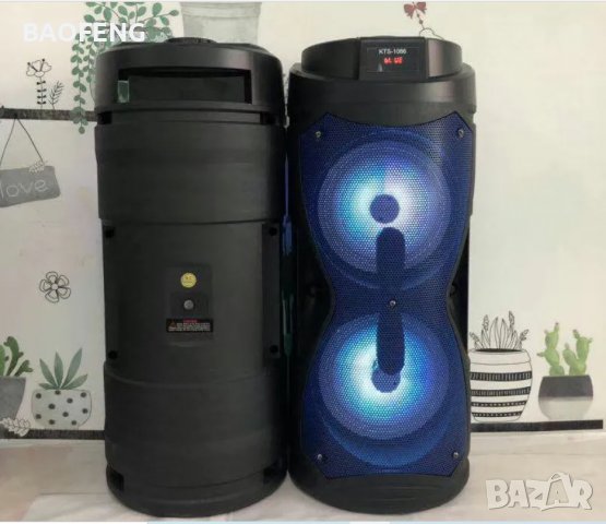 ! Нова Караоке тонколона 2х6,5”, с FM тунер, дистанционно, BLUETOOTH, модел KTS-1086, снимка 5 - Тонколони - 40092384