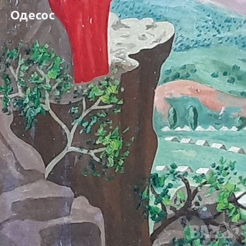 Стара картина на худ Марио Жеков, снимка 2 - Антикварни и старинни предмети - 46350562