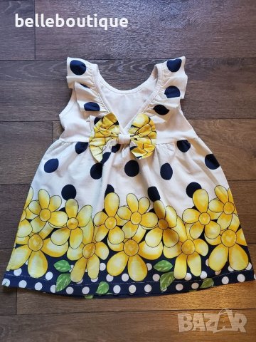 Лятна цветна рокля на точки 92 см., снимка 2 - Бебешки рокли - 36835771