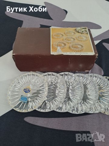 Комплект кристални чинийки West Germany, снимка 2 - Антикварни и старинни предмети - 38518439