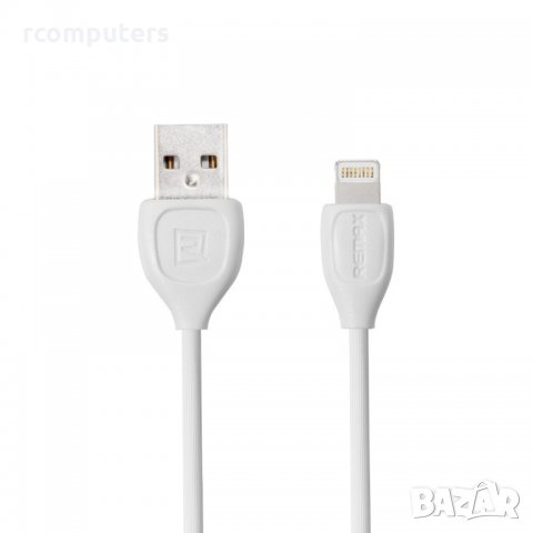 Кабел Remax iPhone Lightning USB Дата, Бял, 1m