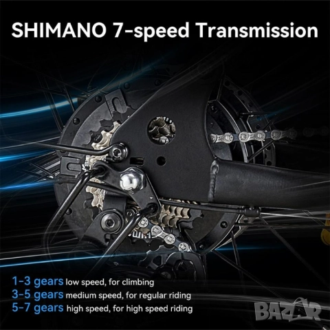 Електрически велосипед/колело RIDING TIMES Z8 500W 15.6AH, снимка 5 - Велосипеди - 52866260