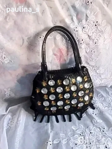 Два различни броя / Чанта - бижу с декорации от хематити и ръчно изработена / чанта за повод , снимка 12 - Чанти - 29647430