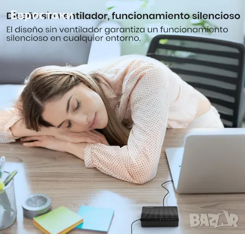 Суич Tenda SG105, 5-портов гигабитов комутатор, неуправляем домашен Ethernet комутатор, снимка 4 - Мрежови адаптери - 50181563